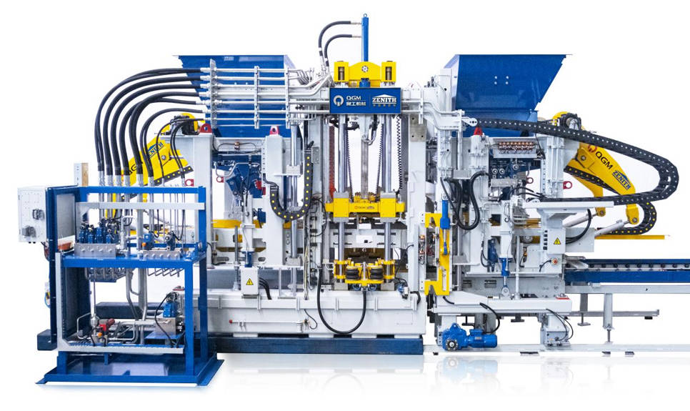 Усовершенствованная машина для производства высокопроизводительных бетонных блоков